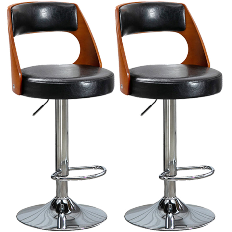 Barhocker im industriellen Stil, Metallbeine, runder Sitz, verstellbarer Hocker für Thekenbar