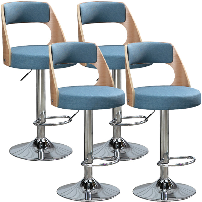 Barhocker im industriellen Stil, Metallbeine, runder Sitz, verstellbarer Hocker für Thekenbar