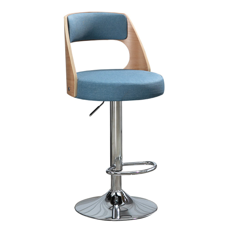 Barhocker im industriellen Stil, Metallbeine, runder Sitz, verstellbarer Hocker für Thekenbar