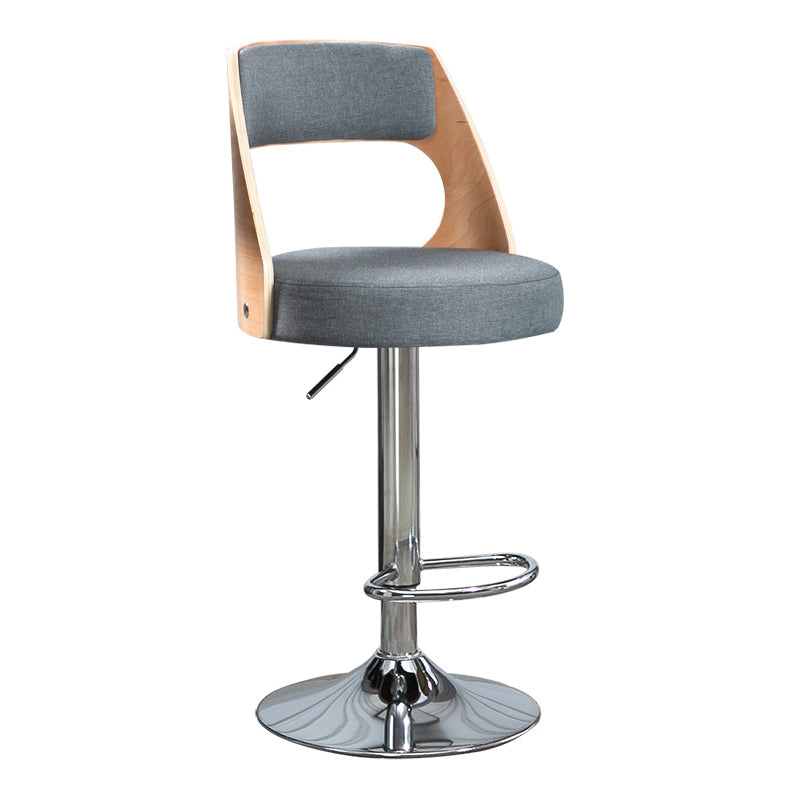 Barhocker im industriellen Stil, Metallbeine, runder Sitz, verstellbarer Hocker für Thekenbar