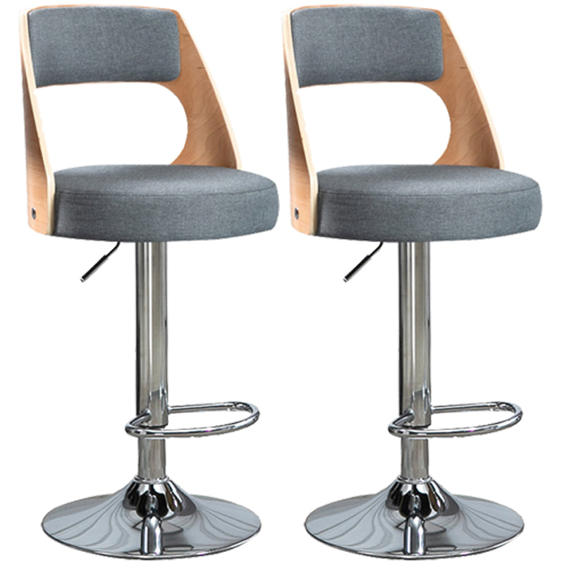 Barhocker im industriellen Stil, Metallbeine, runder Sitz, verstellbarer Hocker für Thekenbar