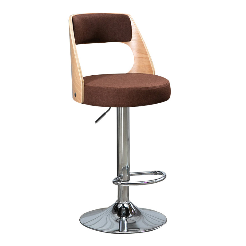 Barhocker im industriellen Stil, Metallbeine, runder Sitz, verstellbarer Hocker für Thekenbar