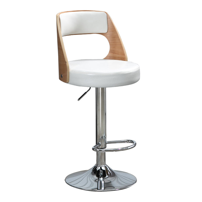 Barhocker im industriellen Stil, Metallbeine, runder Sitz, verstellbarer Hocker für Thekenbar