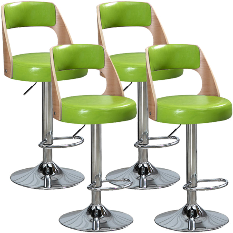 Barhocker im industriellen Stil, Metallbeine, runder Sitz, verstellbarer Hocker für Thekenbar