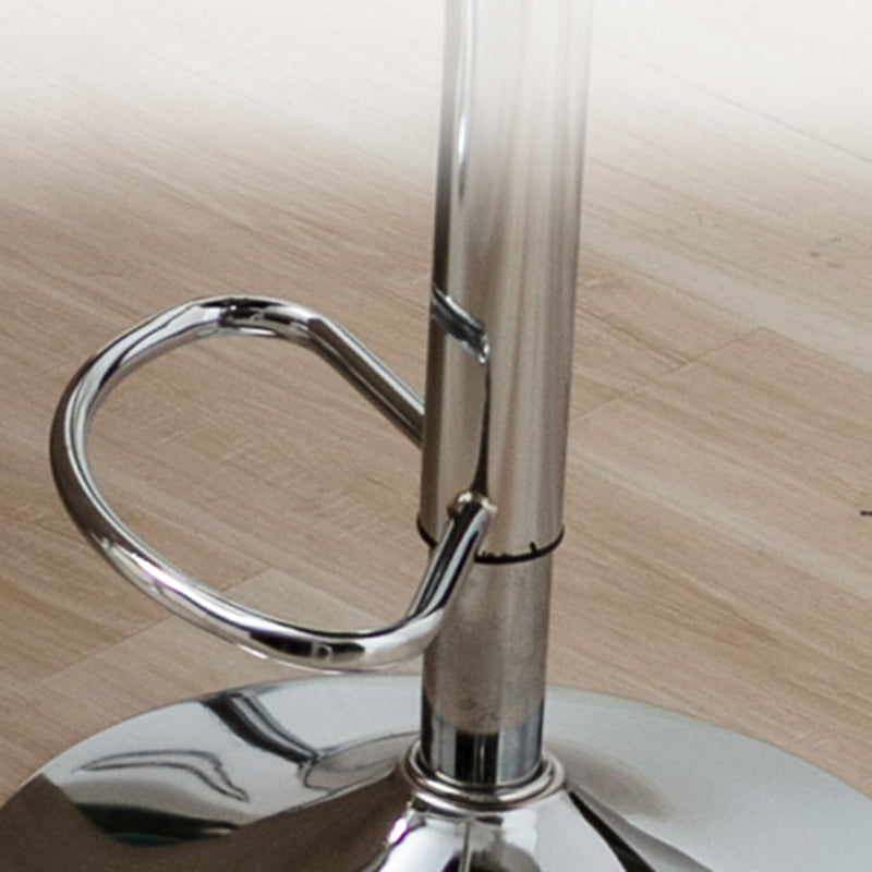 Moderne verstellbare rotierbare Counterhocker Steel Cassier Barhocker mit Lederkissen