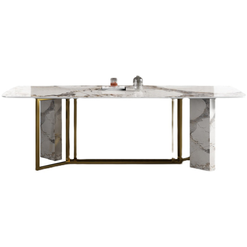 Scandinavian Style 1/2/5/7 Rectangle Dining Room Table Set for Home