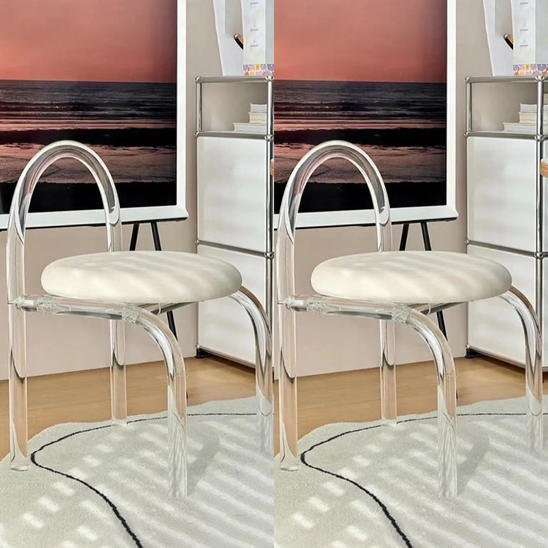 Contemporary 1/2/7 Pieces Furniture Acrylic Dining Room Table with Chairs for Kitchen