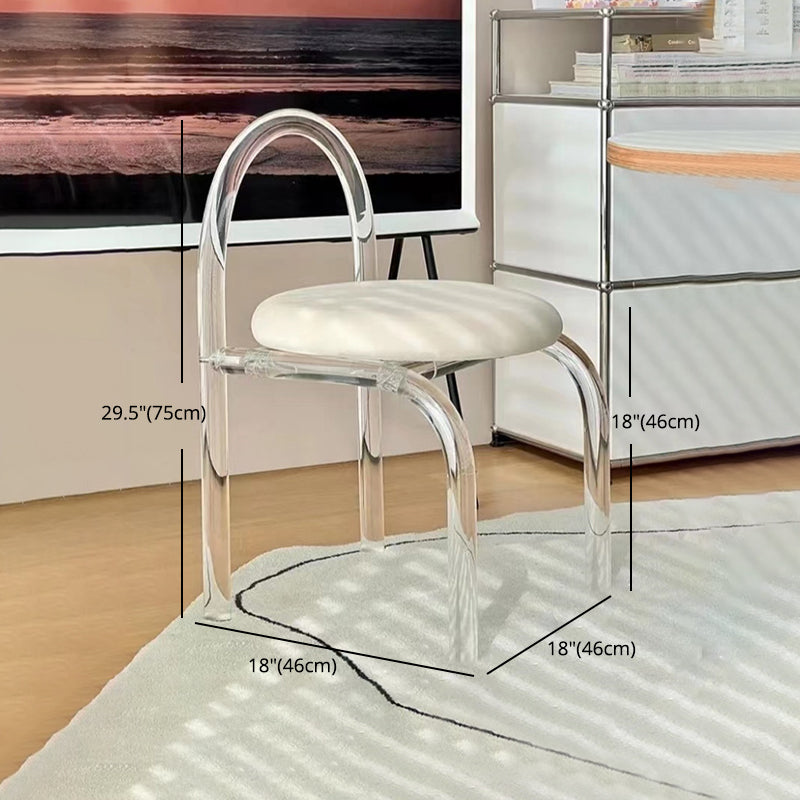 Contemporary 1/2/7 Pieces Furniture Acrylic Dining Room Table with Chairs for Kitchen