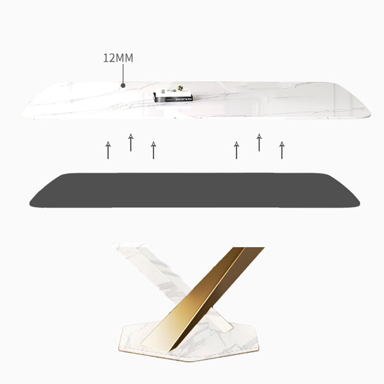 Glam 1/2/5/6/7 Pieces Table and Chair Set Sintered Stone Dining Table Set