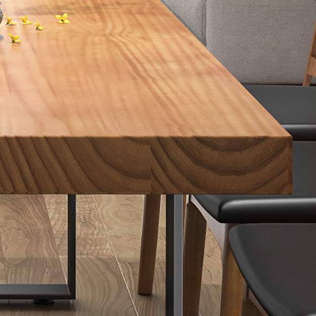 Industrial 1/2/3/5/7 Pieces Dining Table with Chairs Solid Wood Dinette Set