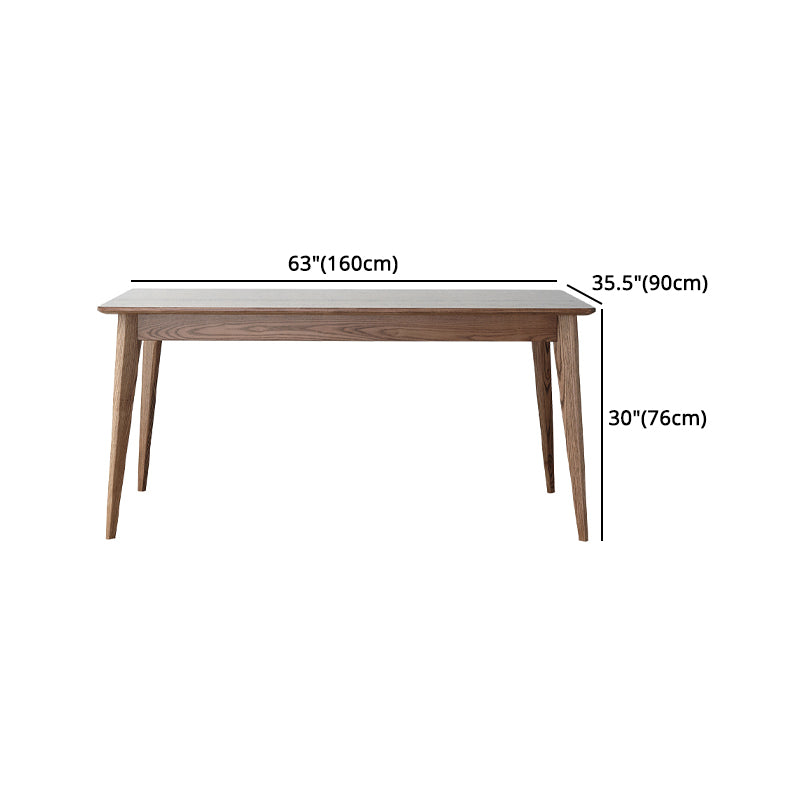 Contemporary Style 1/3/4/5 Pieces Furniture Rectangle Solid Wood Dining Table Set for Home