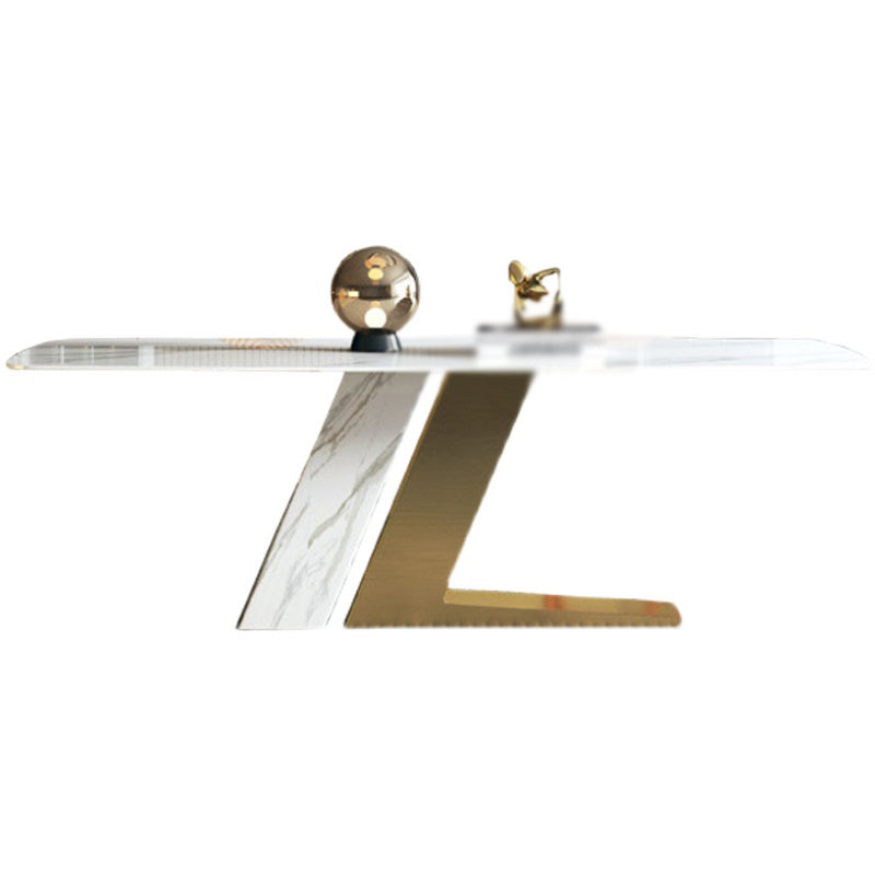 Scandinavian Design 1/4/5/7 Pieces Furniture White Sintered Stone Dining Table Set