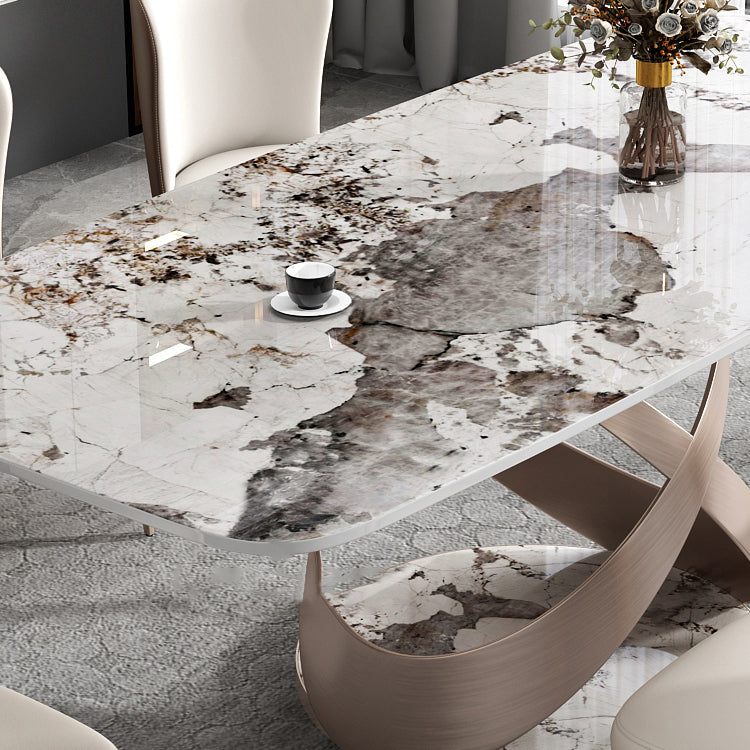 Contemporary 1/4/5/7 Pieces Dining Set Sintered Stone Dining Table for Kitchen