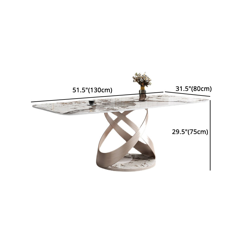 Contemporary 1/4/5/7 Pieces Dining Set Sintered Stone Dining Table for Kitchen