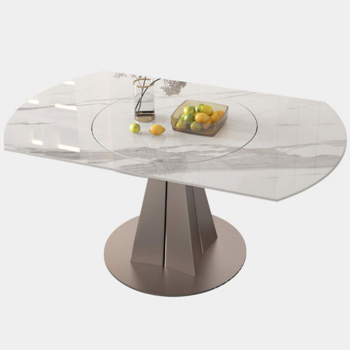 Modern Style 1/3/4/5/7/9 Pieces Dining Sintered Stone Dining Table Set with Metal Legs