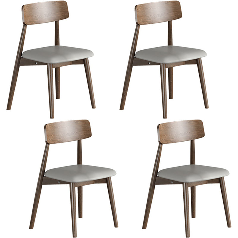 1/3/4/5 Pieces Ash Wood Dining Table Set with White Sintered Stone Top Modern Dinette Set