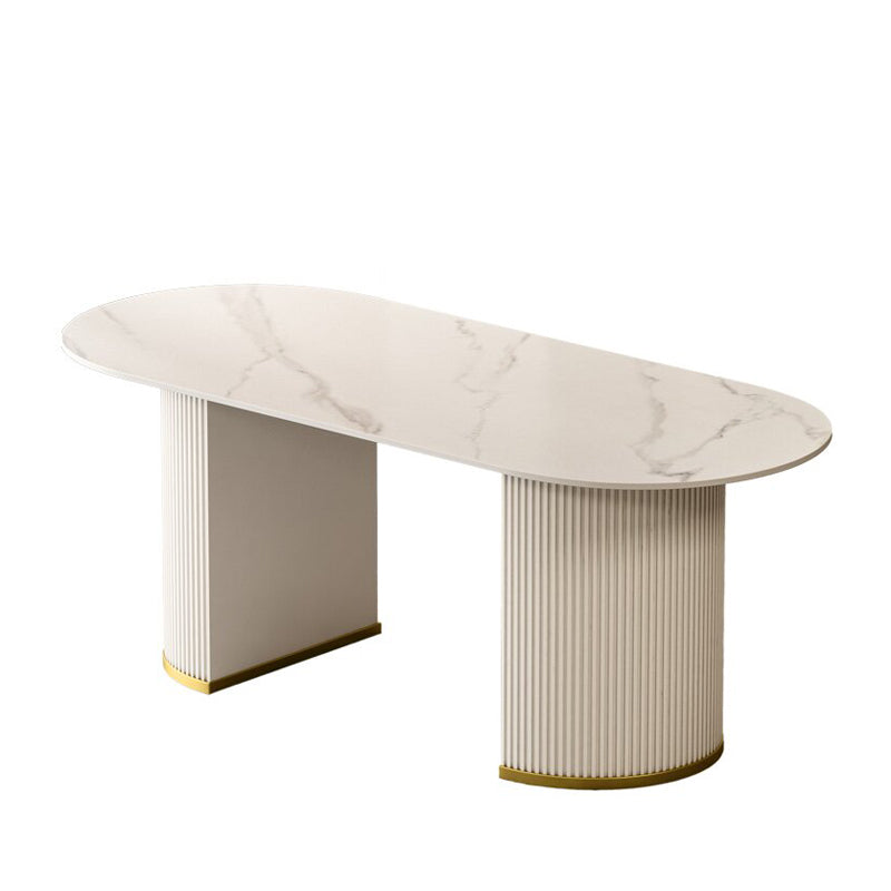 Glam 1/2/4/5/7 Pieces Table and Chair Set White Dining Table with Chairs