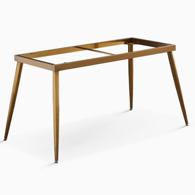Mesa de comedor de piedra rectangular muebles de lujo tradicionales con 4 patas