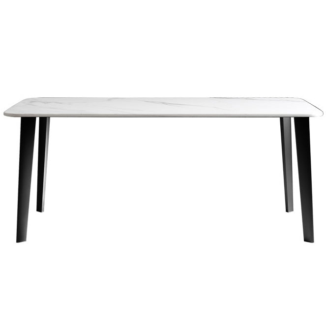 Rectangle Dining Site Table Traditional Luxury Stone Dining Room Collection with 4-foot
