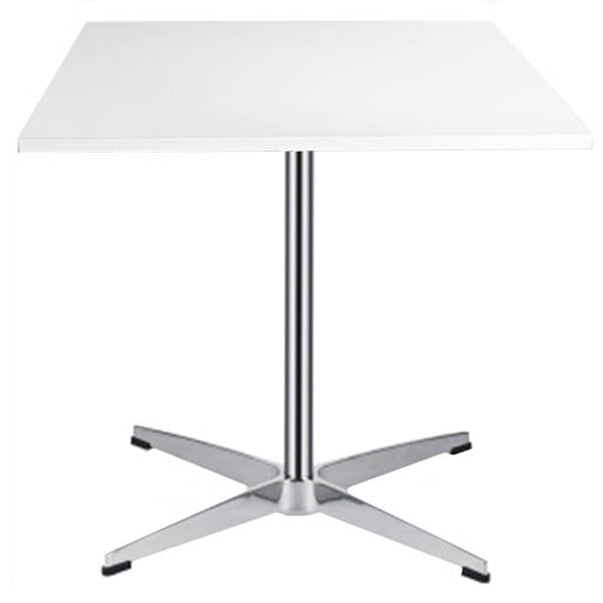 Mesa de comedor de madera sólida Mesa de comedor industrial para el hogar con base de acero inoxidable