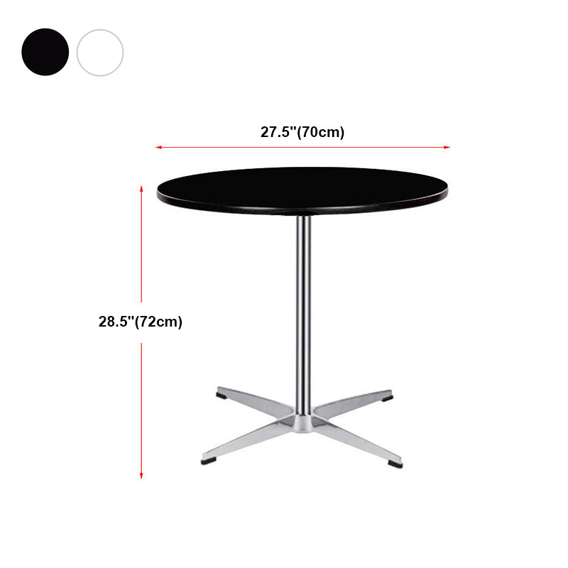 Mesa de comedor de madera sólida Mesa de comedor industrial para el hogar con base de acero inoxidable