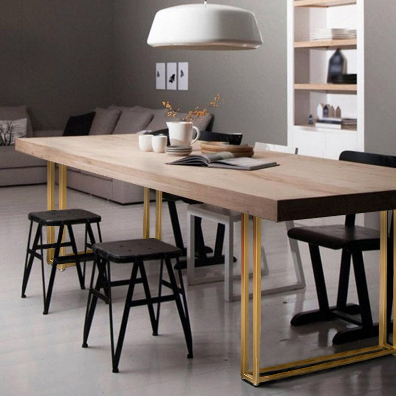 Colección de comedor de madera sólida de pino mesa de rectángulo de lujo tradicional