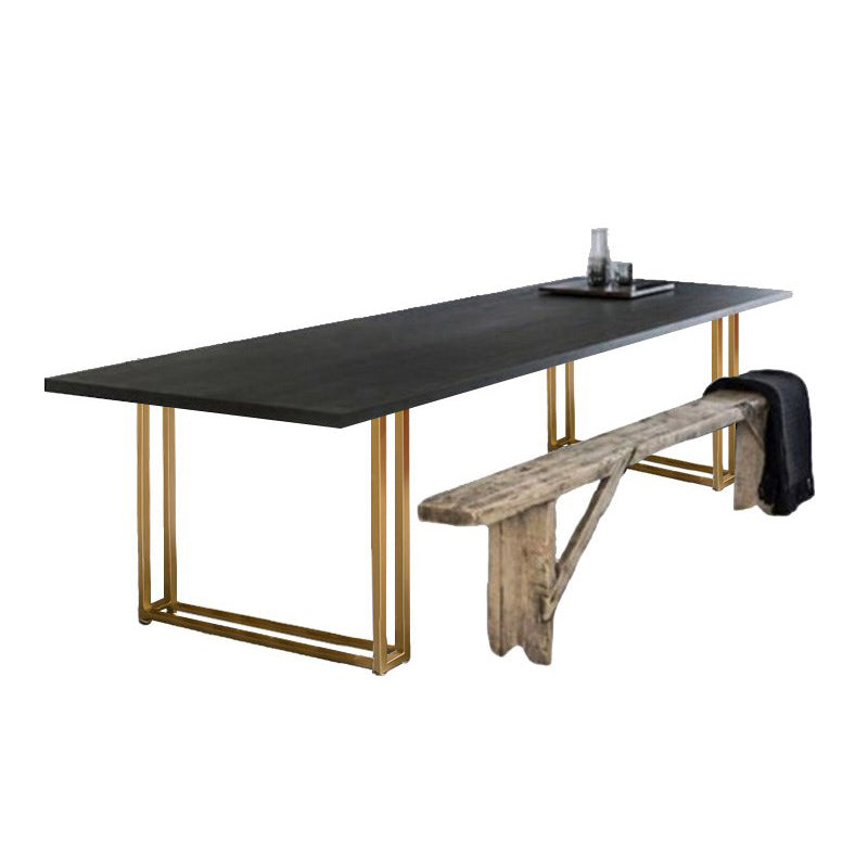 Colección de comedor de madera sólida de pino mesa de rectángulo de lujo tradicional