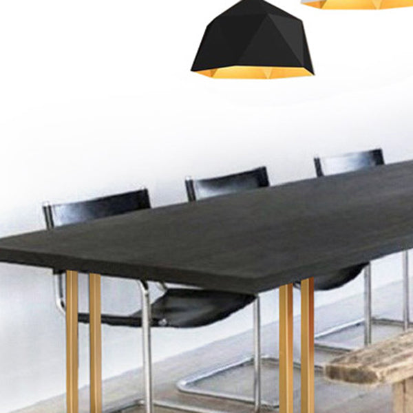 Colección de comedor de madera sólida de pino mesa de rectángulo de lujo tradicional