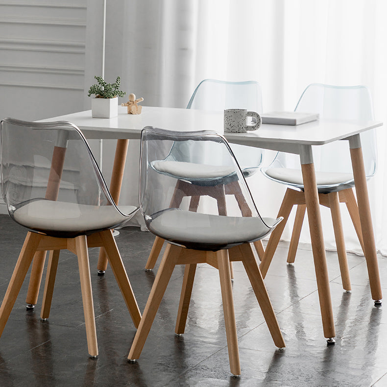 Eettafel in industriële stijl MDF 4 poten Eettafel voor eetkamer