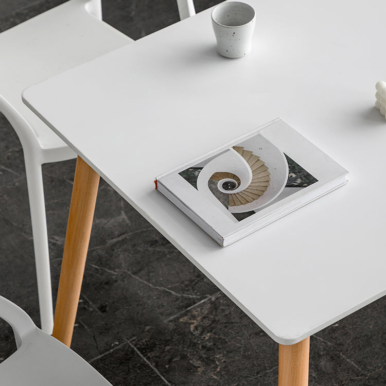 Eettafel in industriële stijl MDF 4 poten Eettafel voor eetkamer