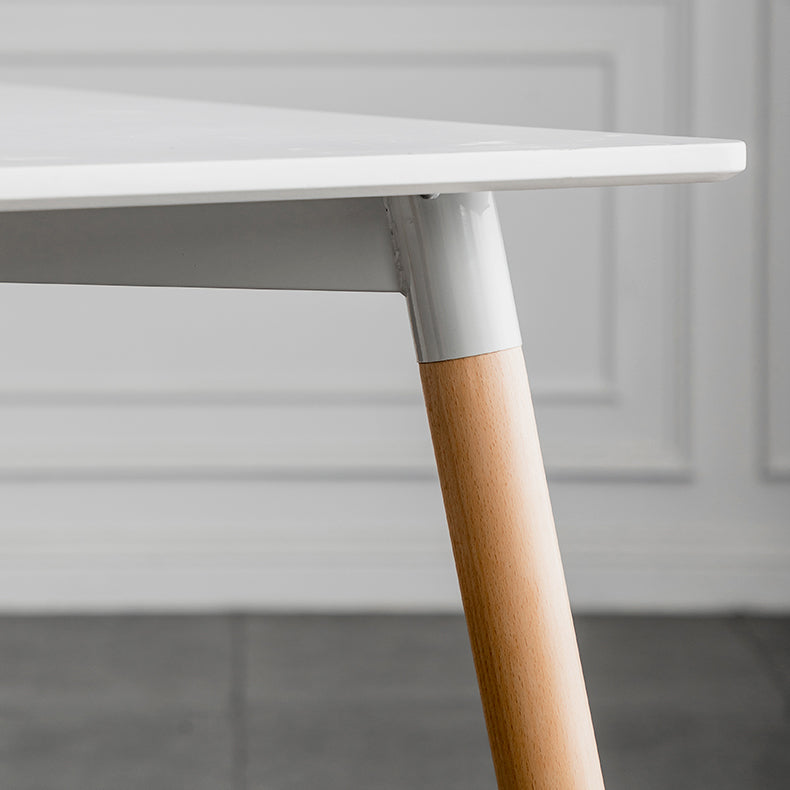 Eettafel in industriële stijl MDF 4 poten Eettafel voor eetkamer