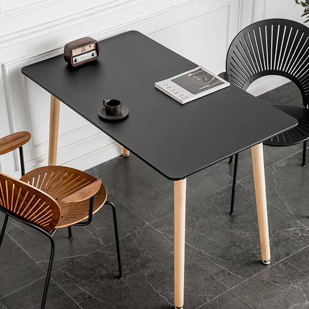 Eettafel in industriële stijl MDF 4 poten Eettafel voor eetkamer