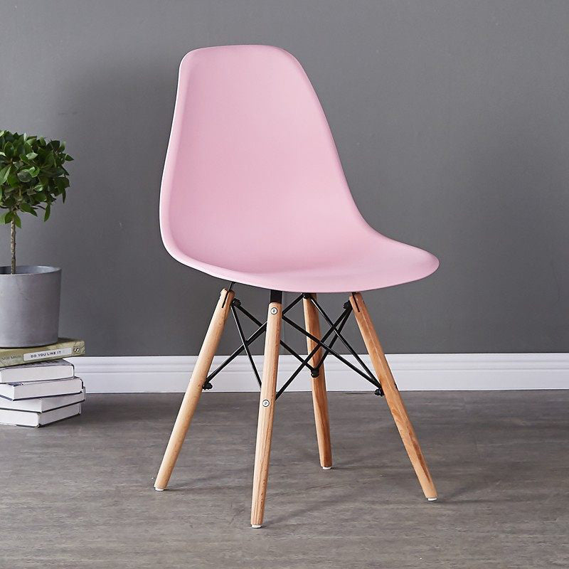 Silla de comedor de cocina escandinava de madera sólida sólida
