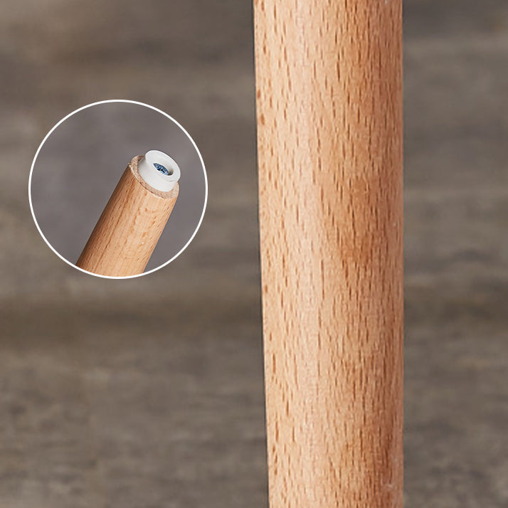 Silla de comedor de cocina escandinava de madera sólida sólida