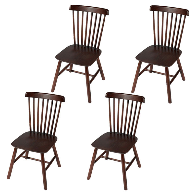 Silla auxiliar de madera contemporánea con acabado mate, respaldo de listones, silla de comedor