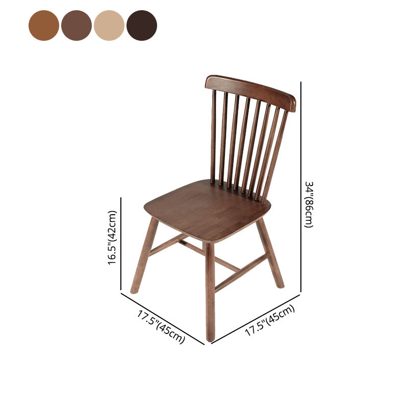 Silla auxiliar de madera contemporánea con acabado mate, respaldo de listones, silla de comedor