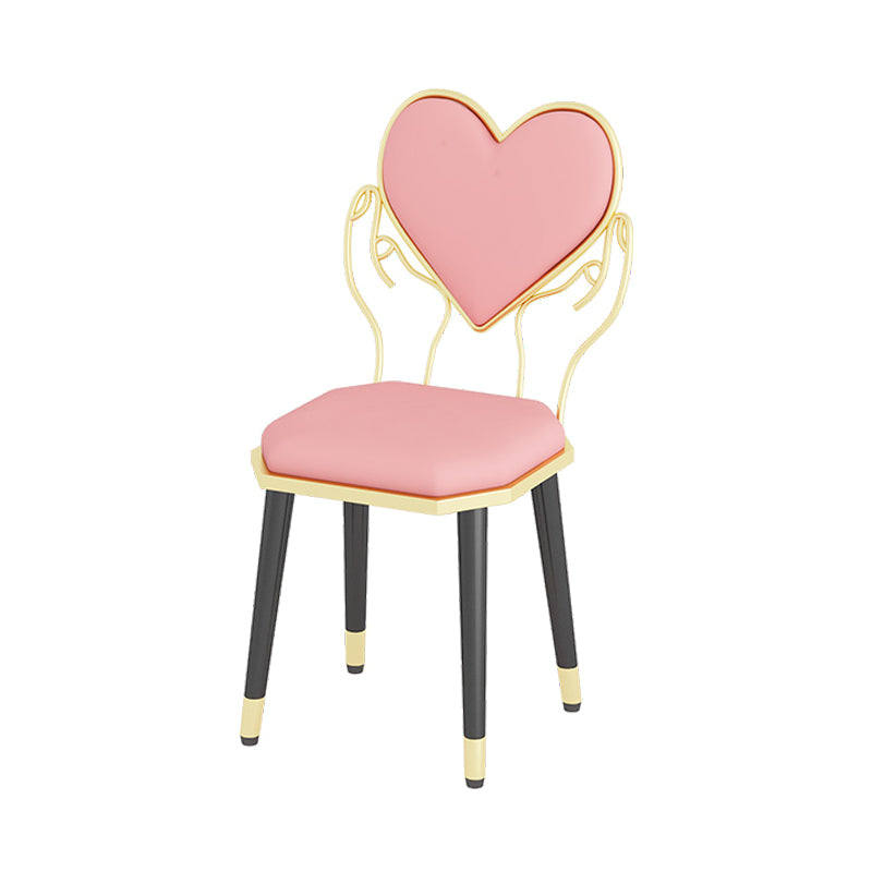Sillas laterales de comedor de tela de diseño nórdico, silla lateral con respaldo abierto para el hogar