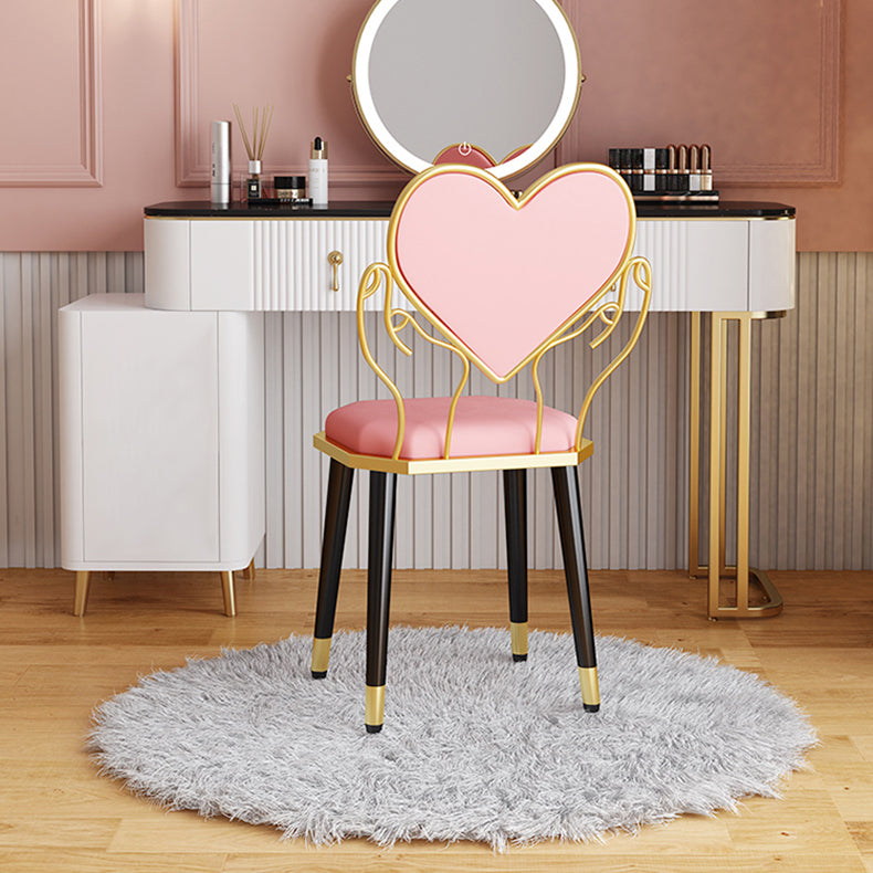 Sillas laterales de comedor de tela de diseño nórdico, silla lateral con respaldo abierto para el hogar
