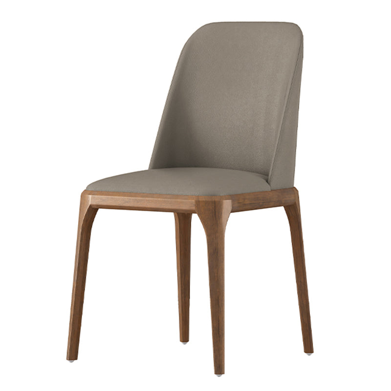 Eigentijdse eetkamerstoelen eetstoelen met armloze zijstoelen met houten benen
