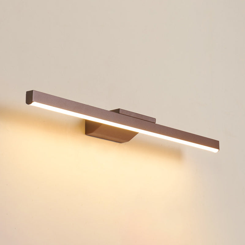 Luce da parete a forma lineare in stile moderno in metallo 1 luci lampada con doccia per doccia