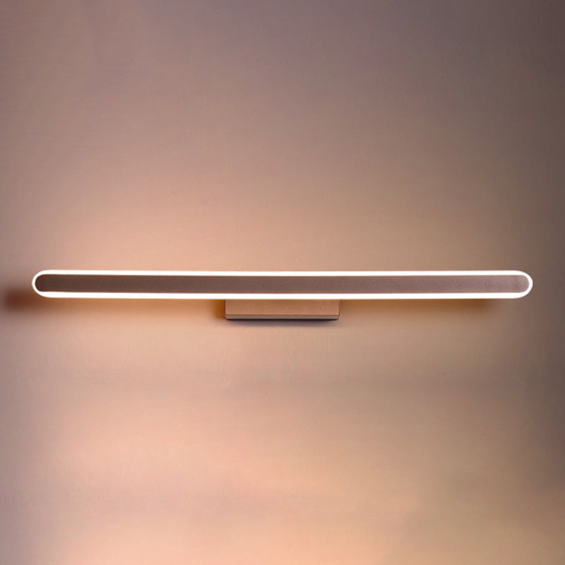 Luce da parete a forma lineare in stile moderno in metallo 1 luci lampada con doccia per doccia