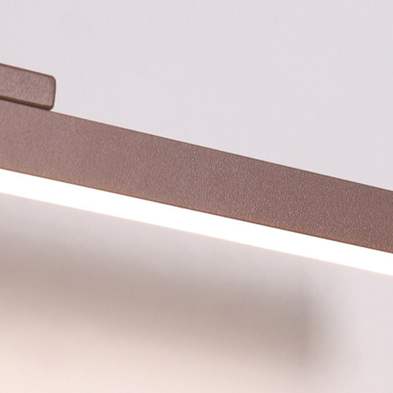 Luce da parete a forma lineare in stile moderno in metallo 1 luci lampada con doccia per doccia