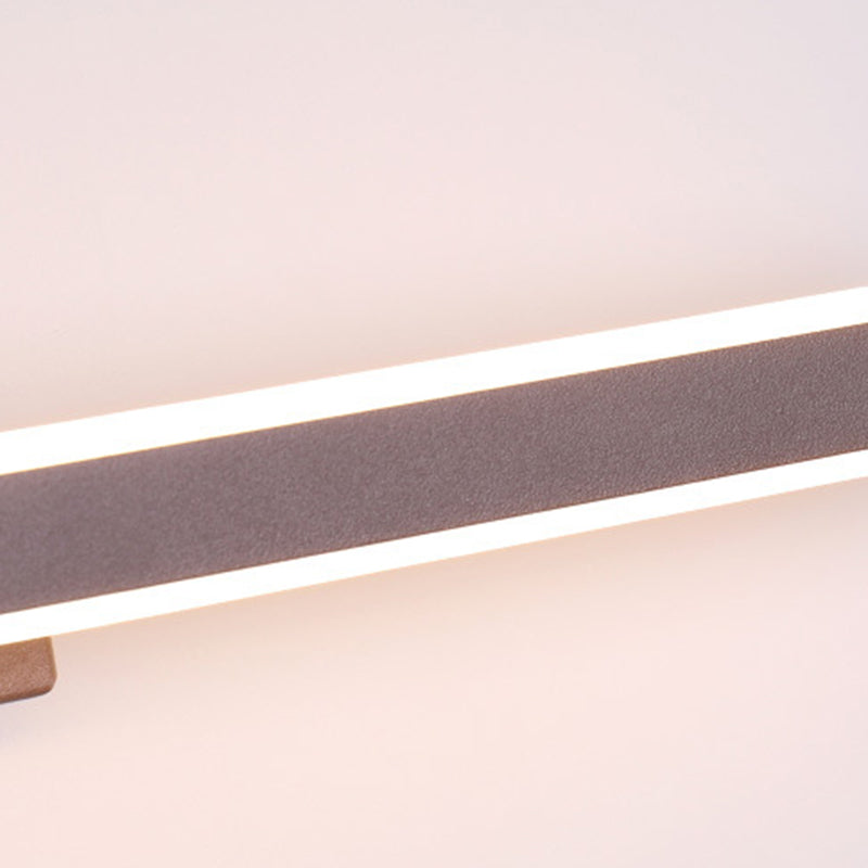 Luce da parete a forma lineare in stile moderno in metallo 1 luci lampada con doccia per doccia