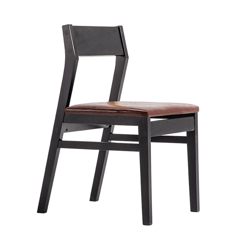 Sillas de comedor contemporáneas Cocina Comedor Silla lateral sin brazos con patas de madera