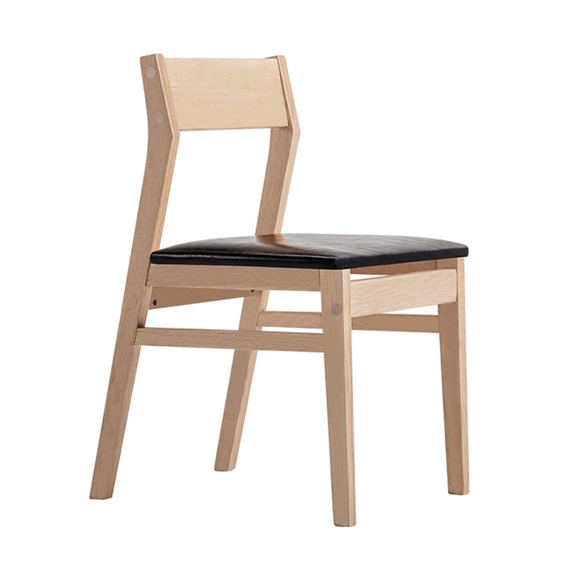 Sillas de comedor contemporáneas Cocina Comedor Silla lateral sin brazos con patas de madera
