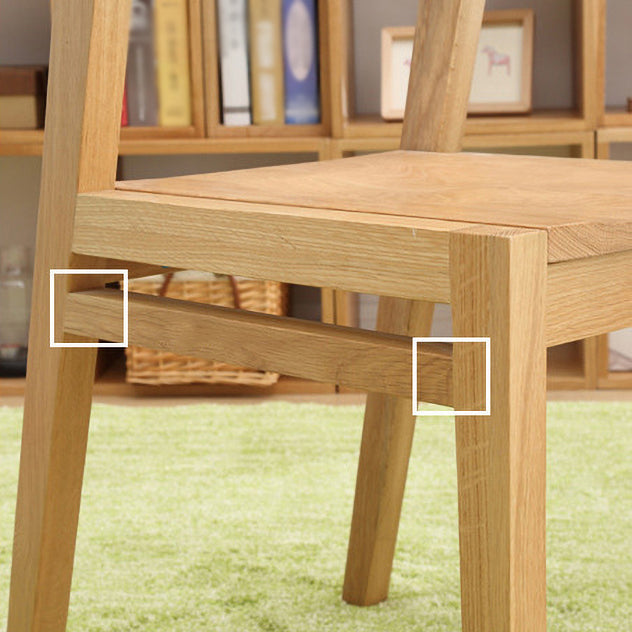 Sillas de comedor contemporáneas Cocina Comedor Silla lateral sin brazos con patas de madera