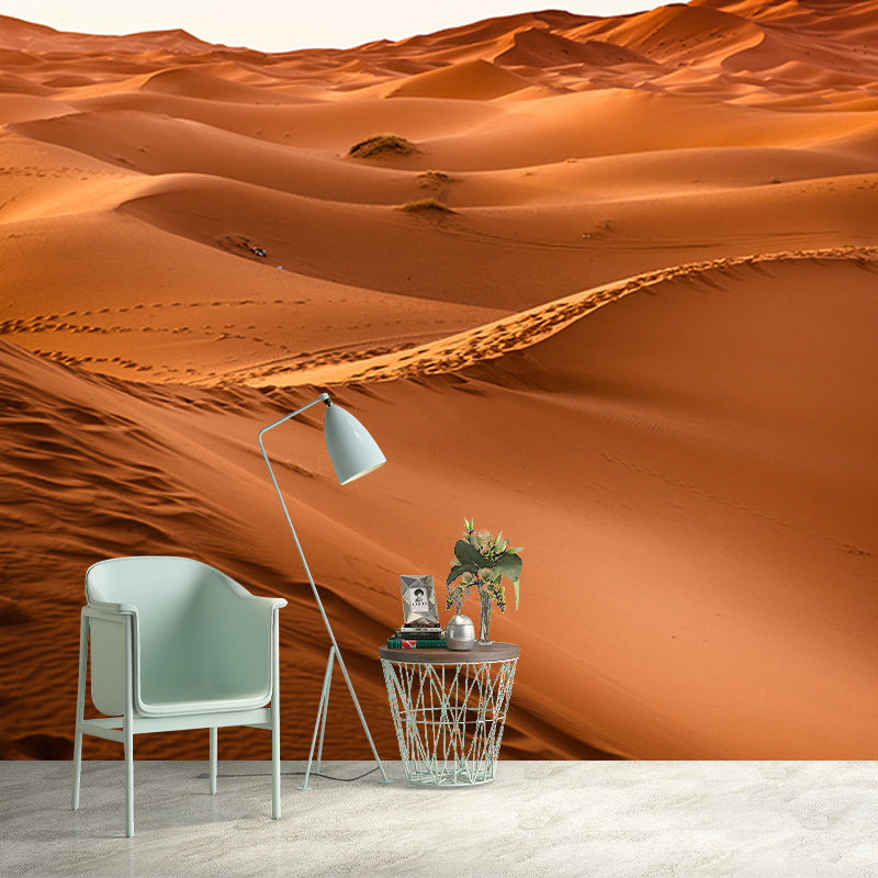 Environment Friendly Resistant Mural Wallpaper Desert Sleeping Room Wall Mural