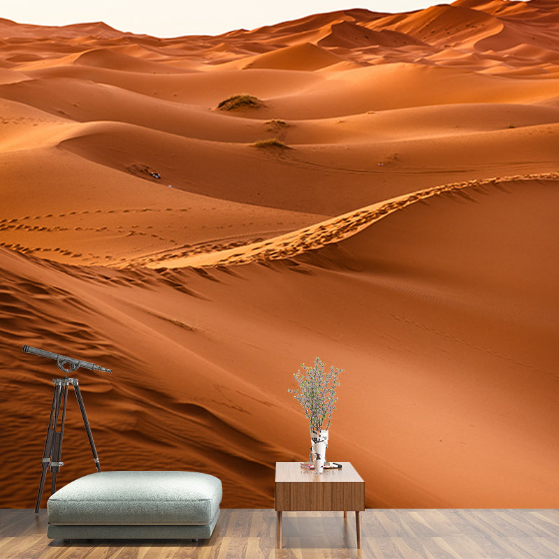 Environment Friendly Resistant Mural Wallpaper Desert Sleeping Room Wall Mural