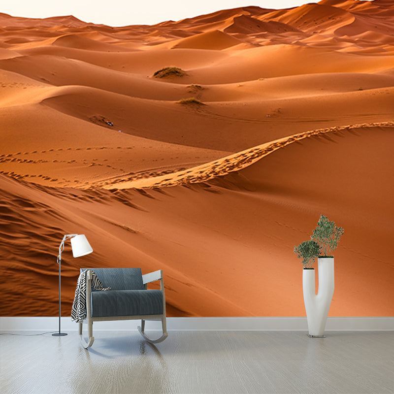 Environment Friendly Resistant Mural Wallpaper Desert Sleeping Room Wall Mural