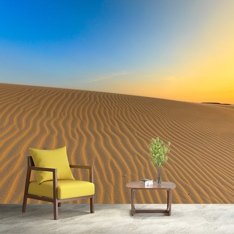 Environment Friendly Resistant Mural Wallpaper Desert Sleeping Room Wall Mural